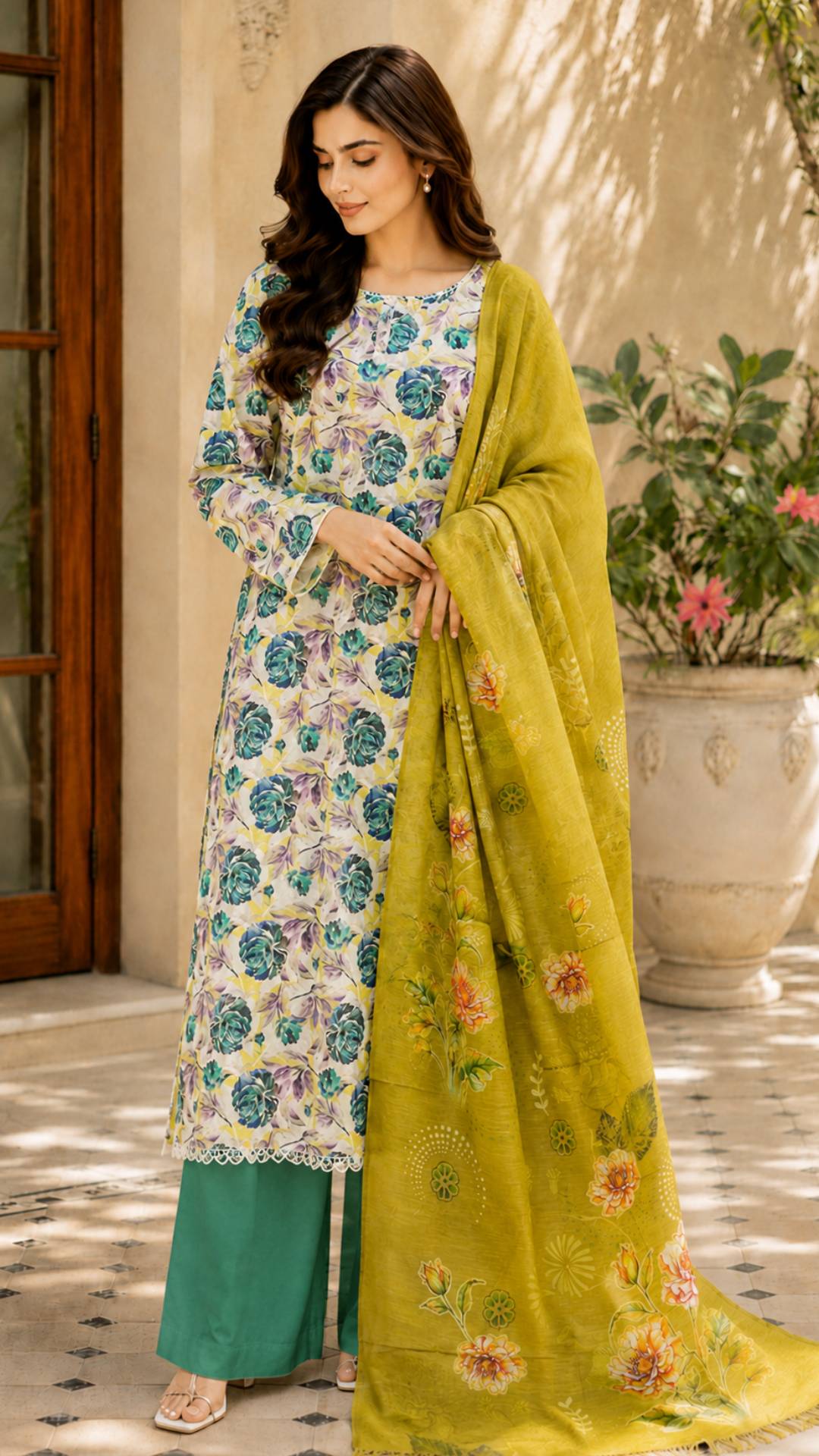 Jahan Ara Elegant Lawn 3-Piece Collection