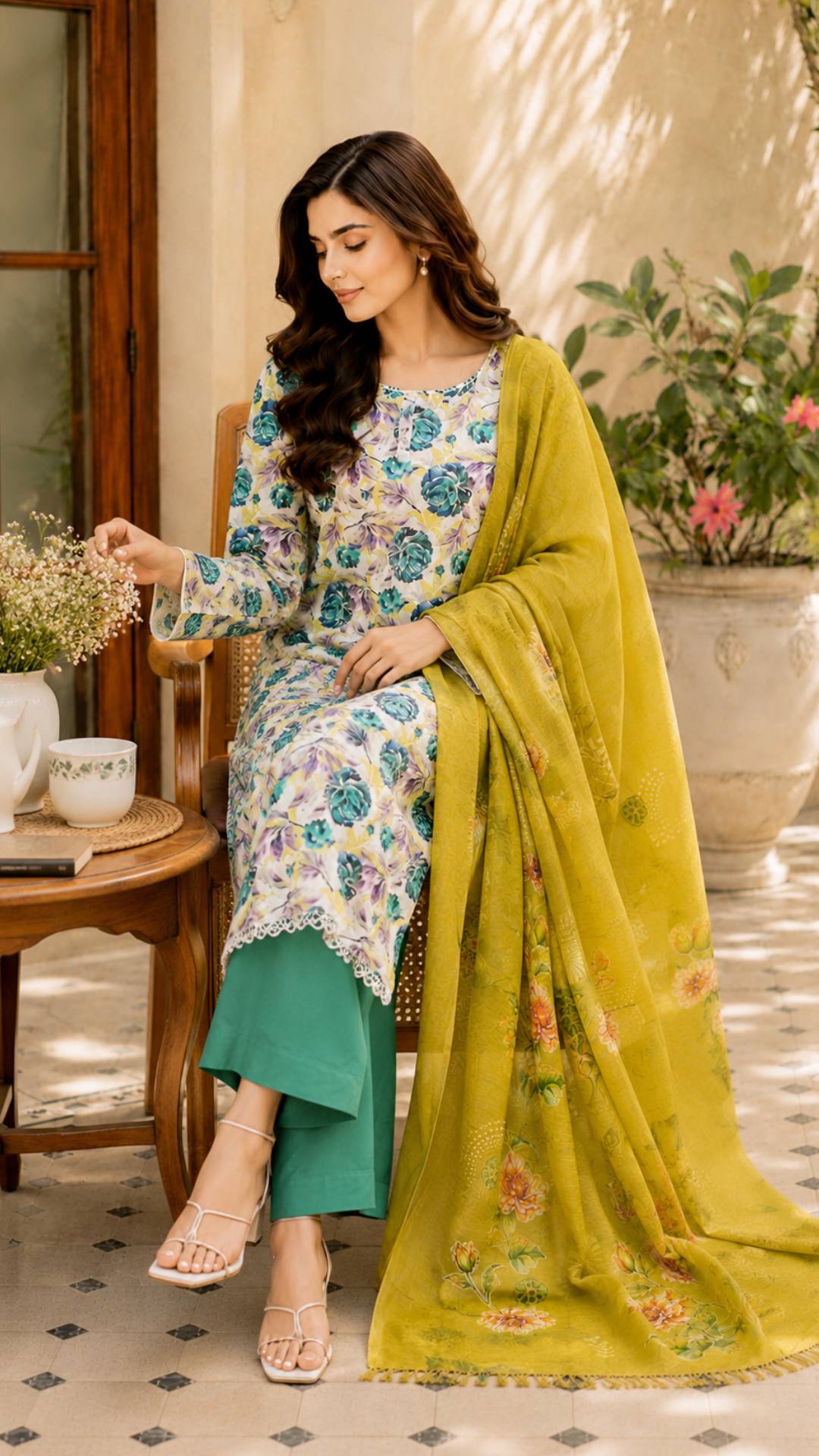 Jahan Ara Elegant Lawn 3-Piece Collection