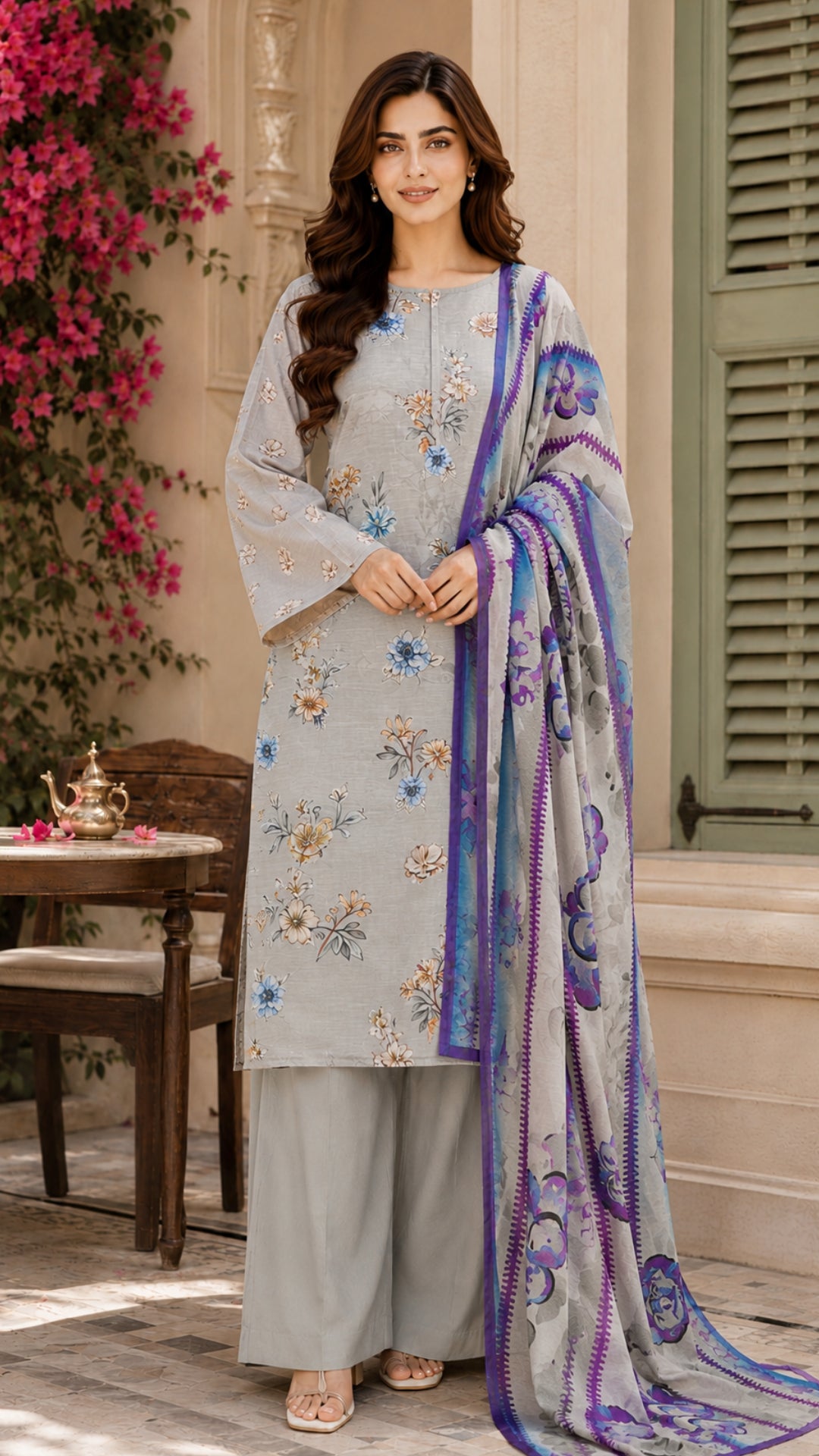 Jahan Ara Summer Bloom Lawn 3-Piece