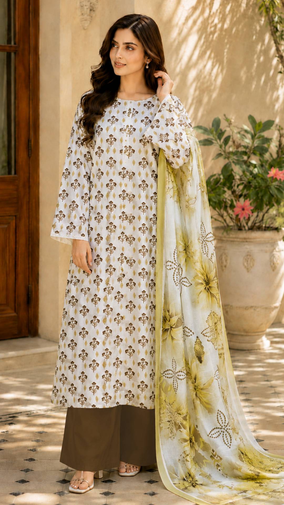 Jahan Ara Luxury Printed Women's Dress