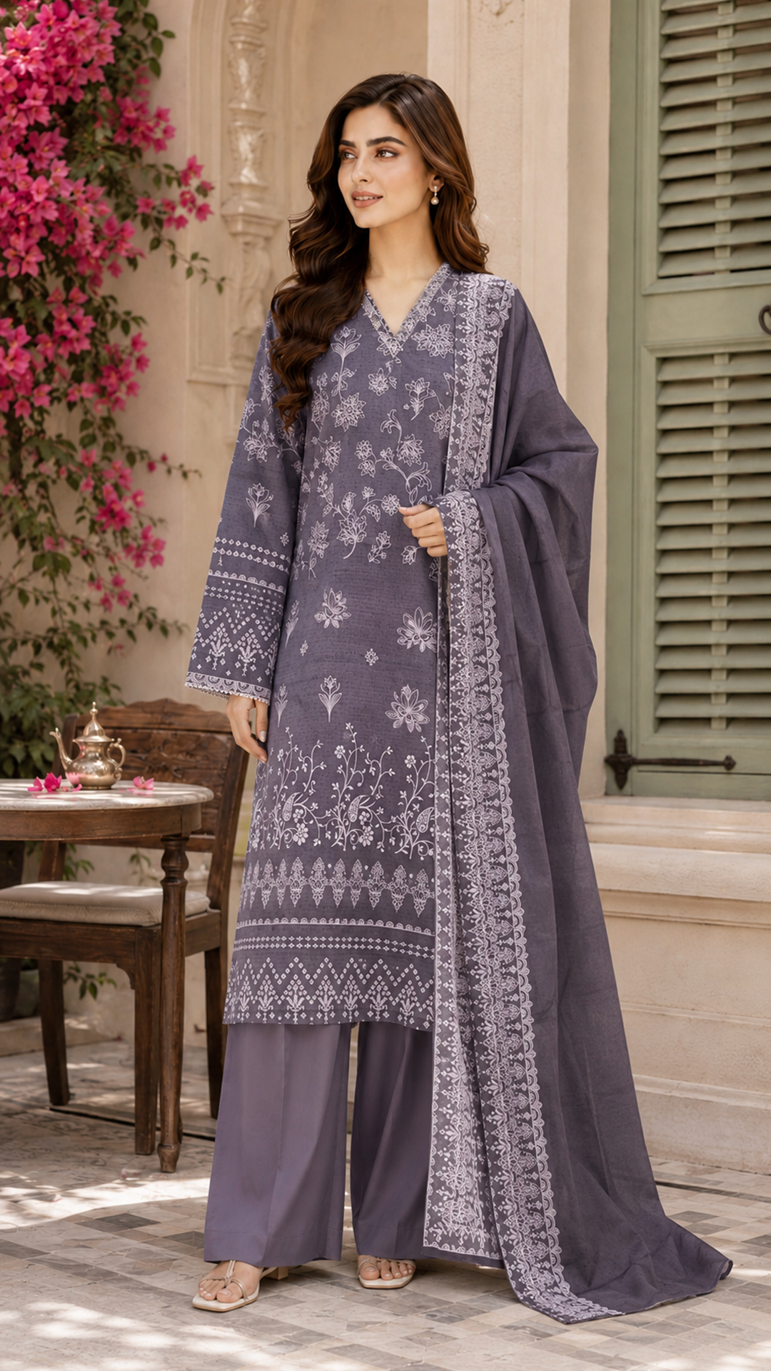 Jahan Ara Grace Printed Lawn 3-Piece