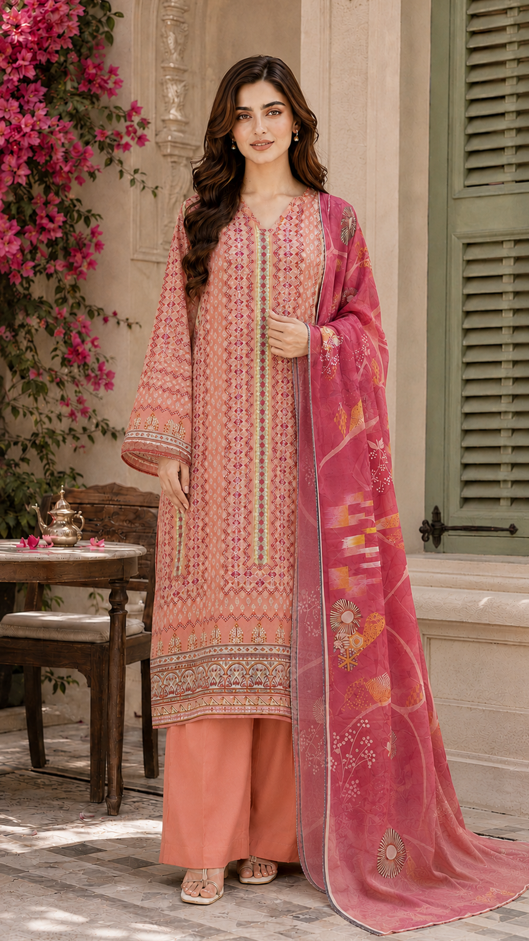 Jahan Ara Graceful Summer Lawn Dress