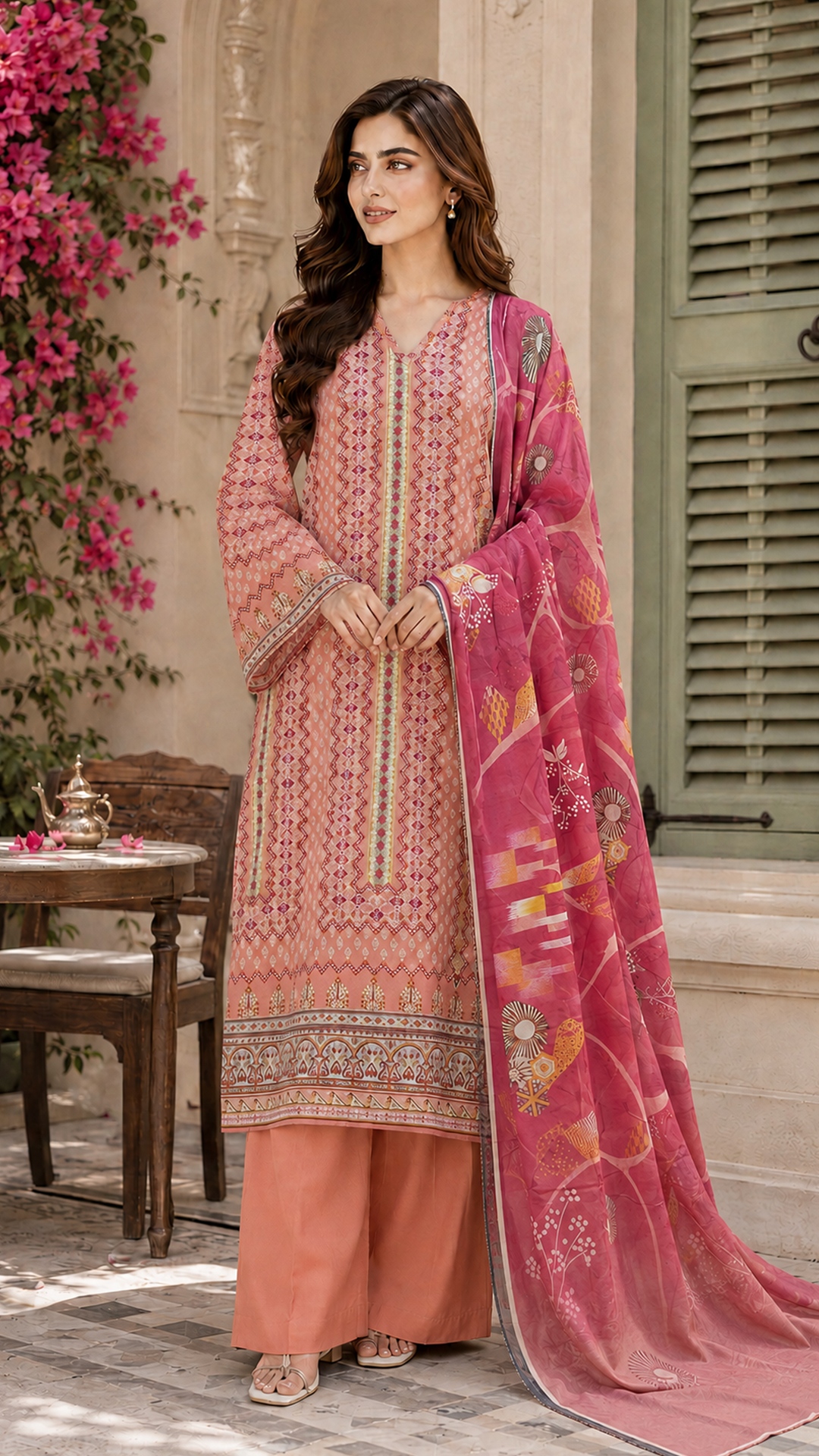 Jahan Ara Graceful Summer Lawn Dress