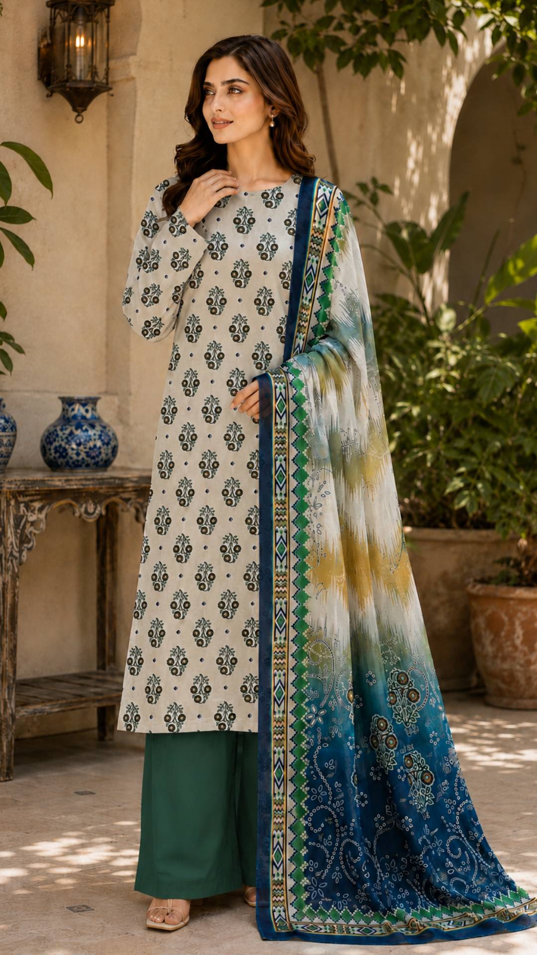 Jahan Ara Premium Printed Summer Dress