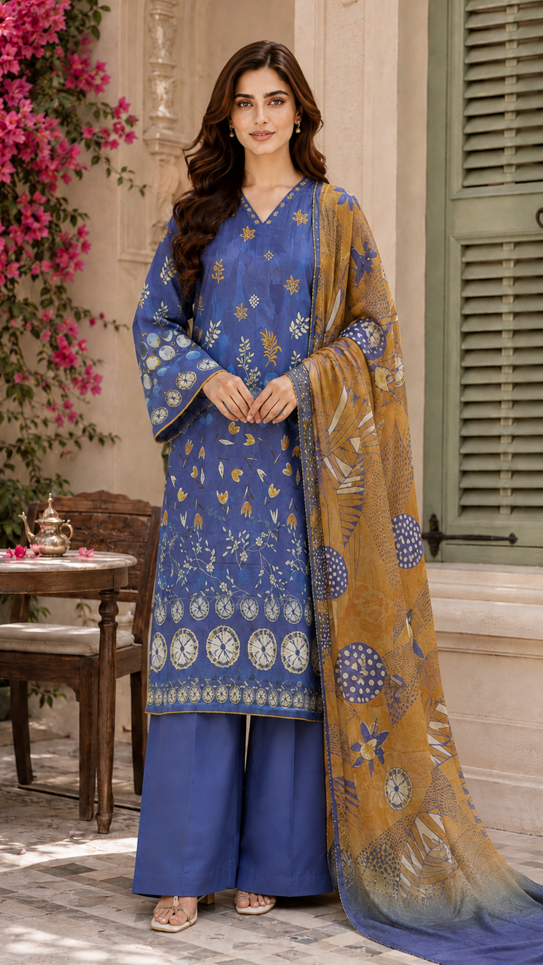 Jahan Ara Refined Printed Lawn Dress