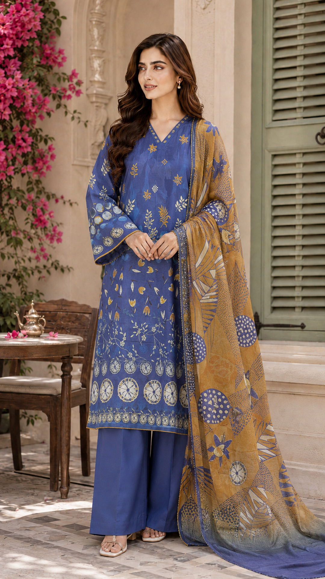 Jahan Ara Refined Printed Lawn Dress