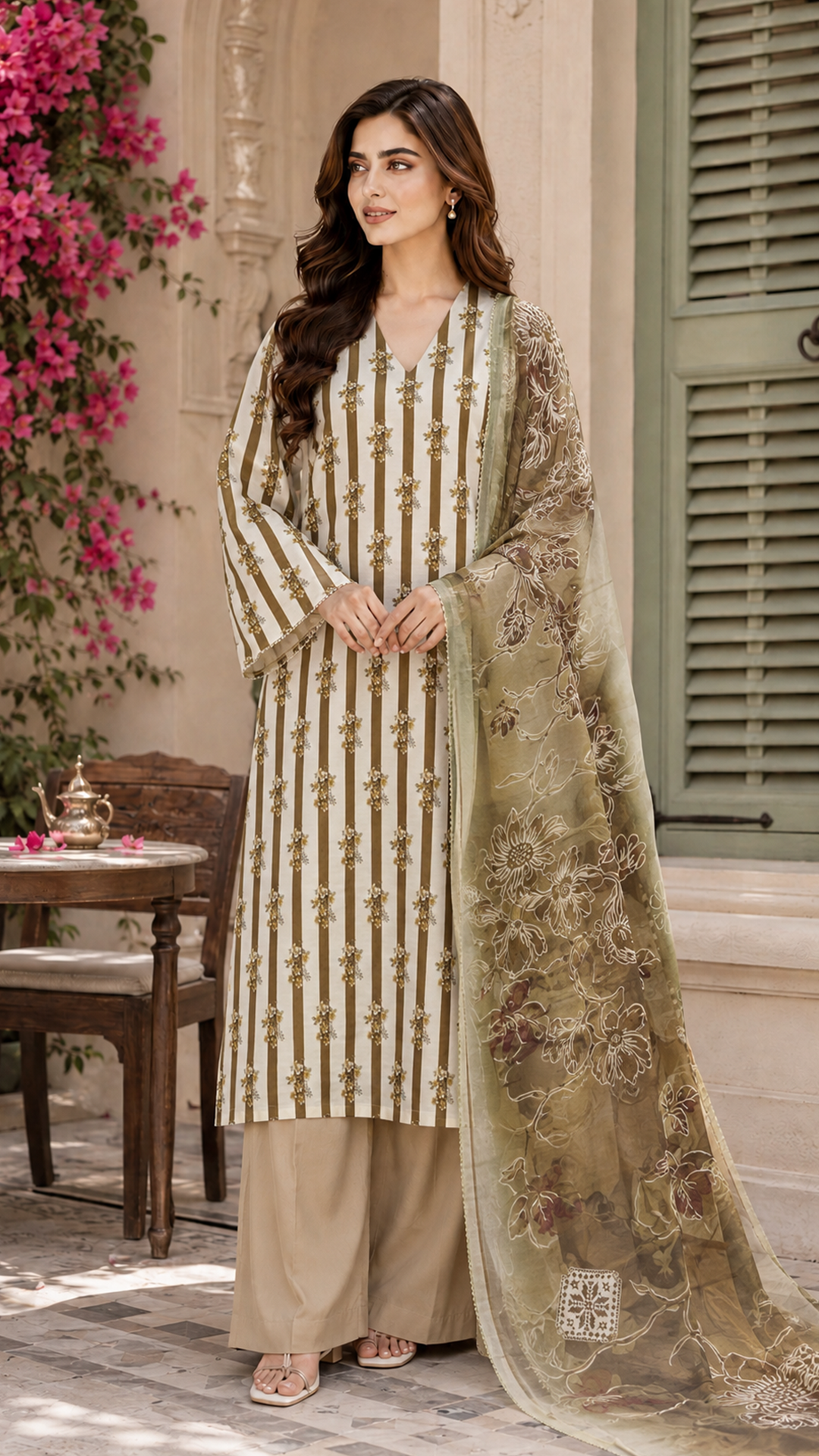 Jahan Ara Fresh Printed Lawn Ensemble