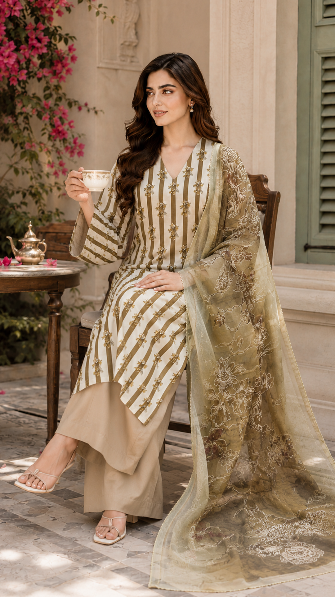 Jahan Ara Fresh Printed Lawn Ensemble
