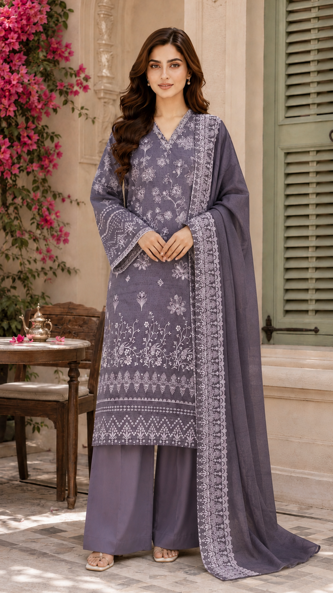 Jahan Ara Grace Printed Lawn 3-Piece