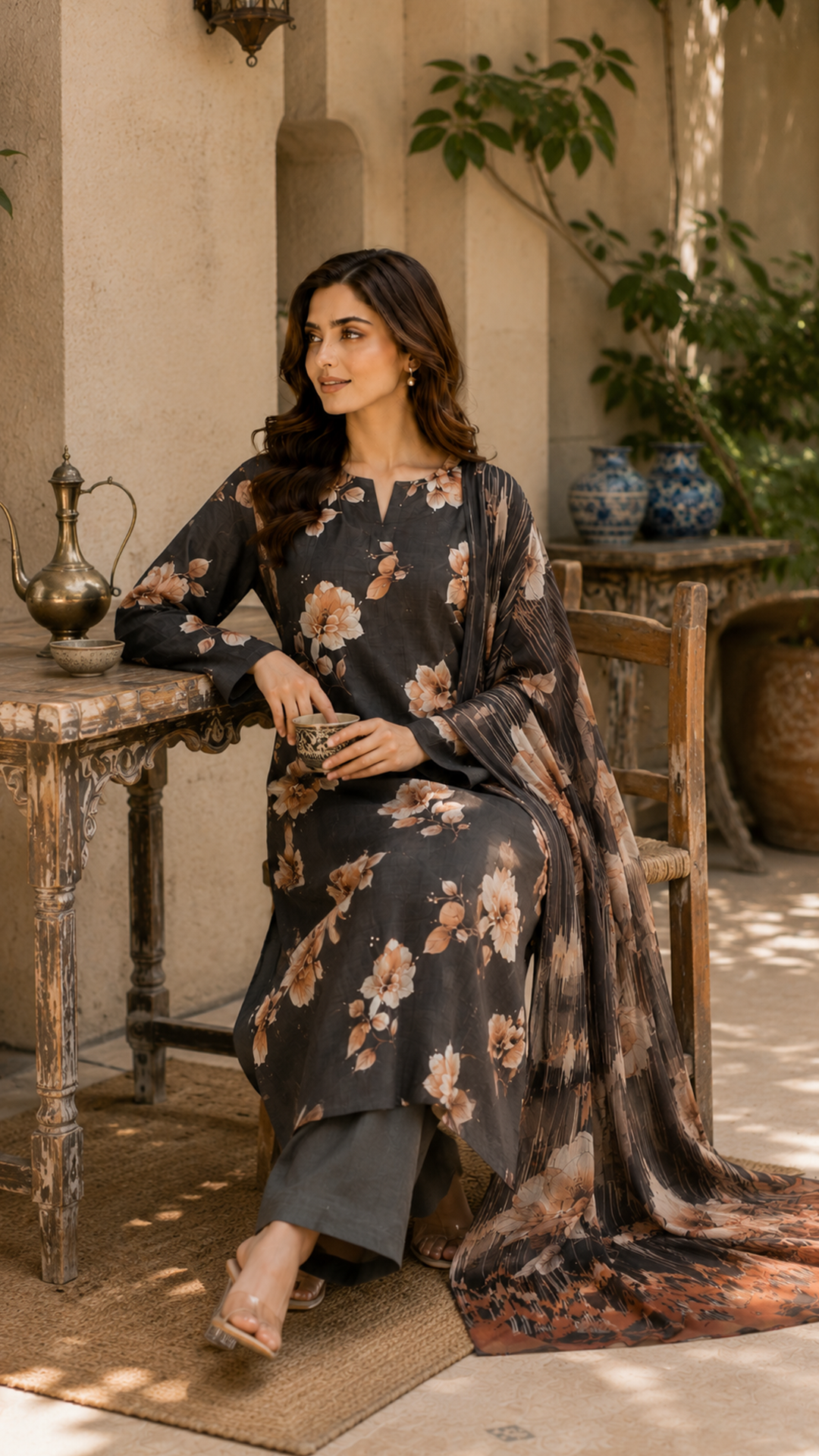 Jahan Ara Elegant Printed Lawn Suit