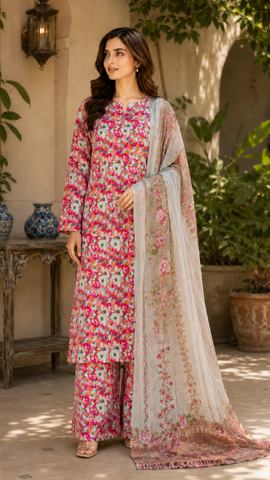 Jahan Ara Premium Lawn Printed Dress