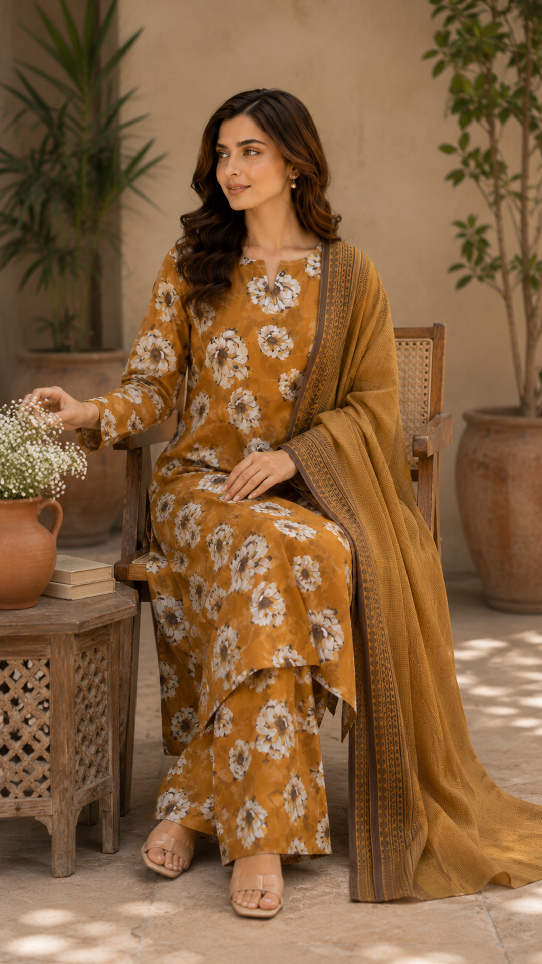 Jahan Ara Premium Lawn Designer Dress