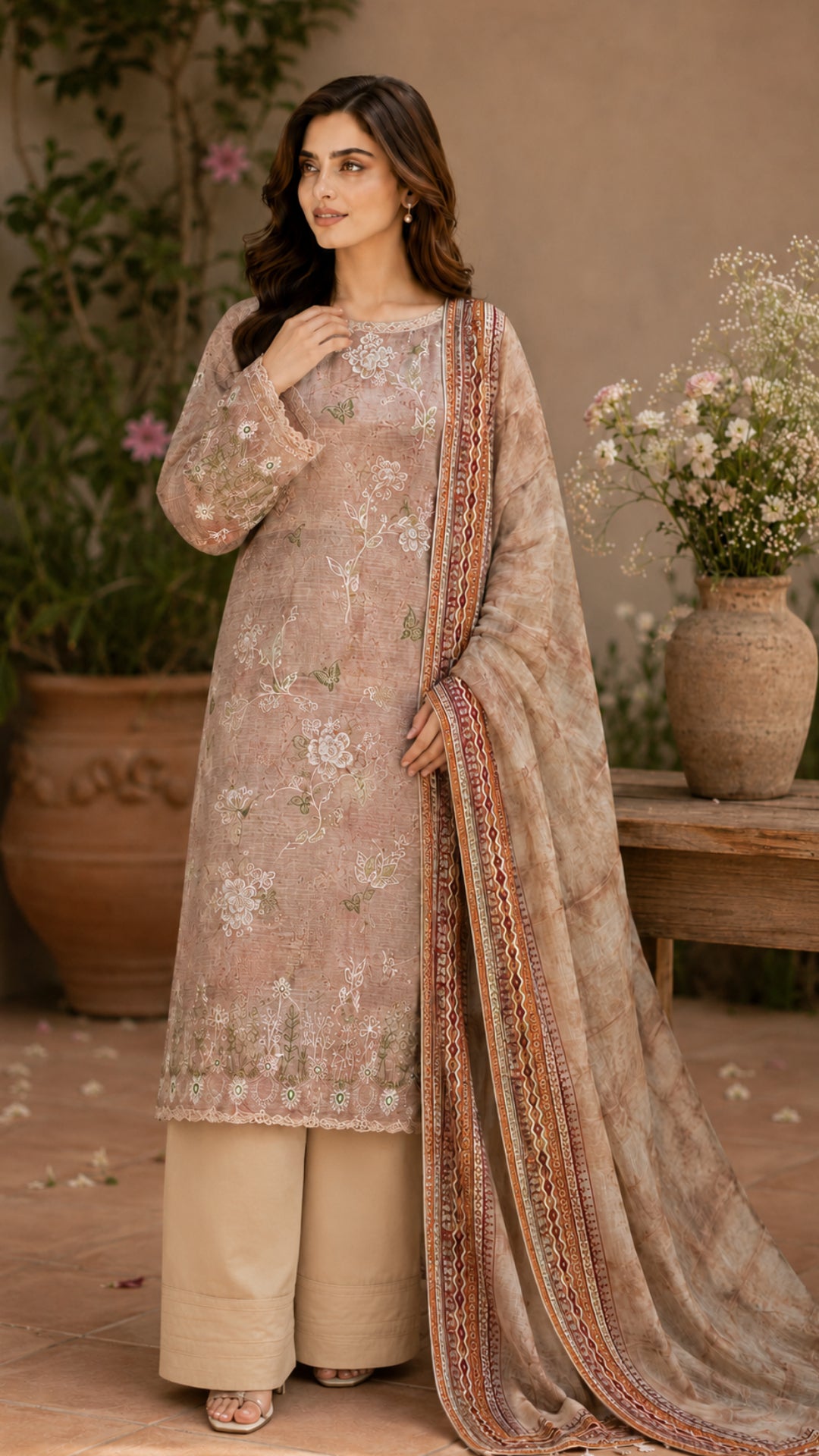 Jahan Ara Graceful Lawn 3-Piece