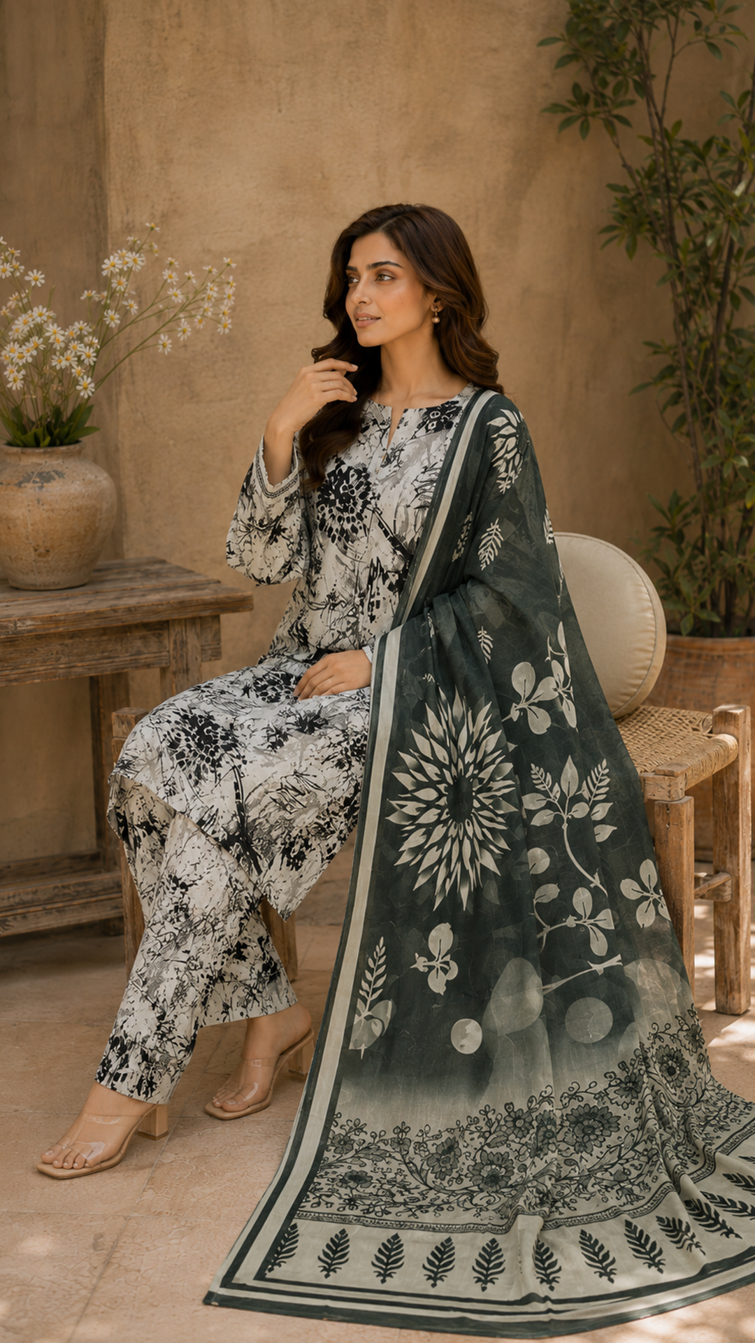 Jahan Ara Printed Lawn Fashion Suit