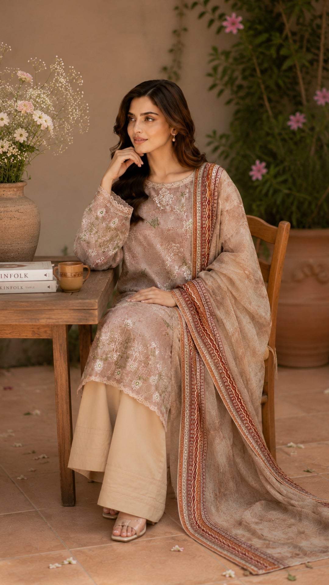 Jahan Ara Graceful Lawn 3-Piece