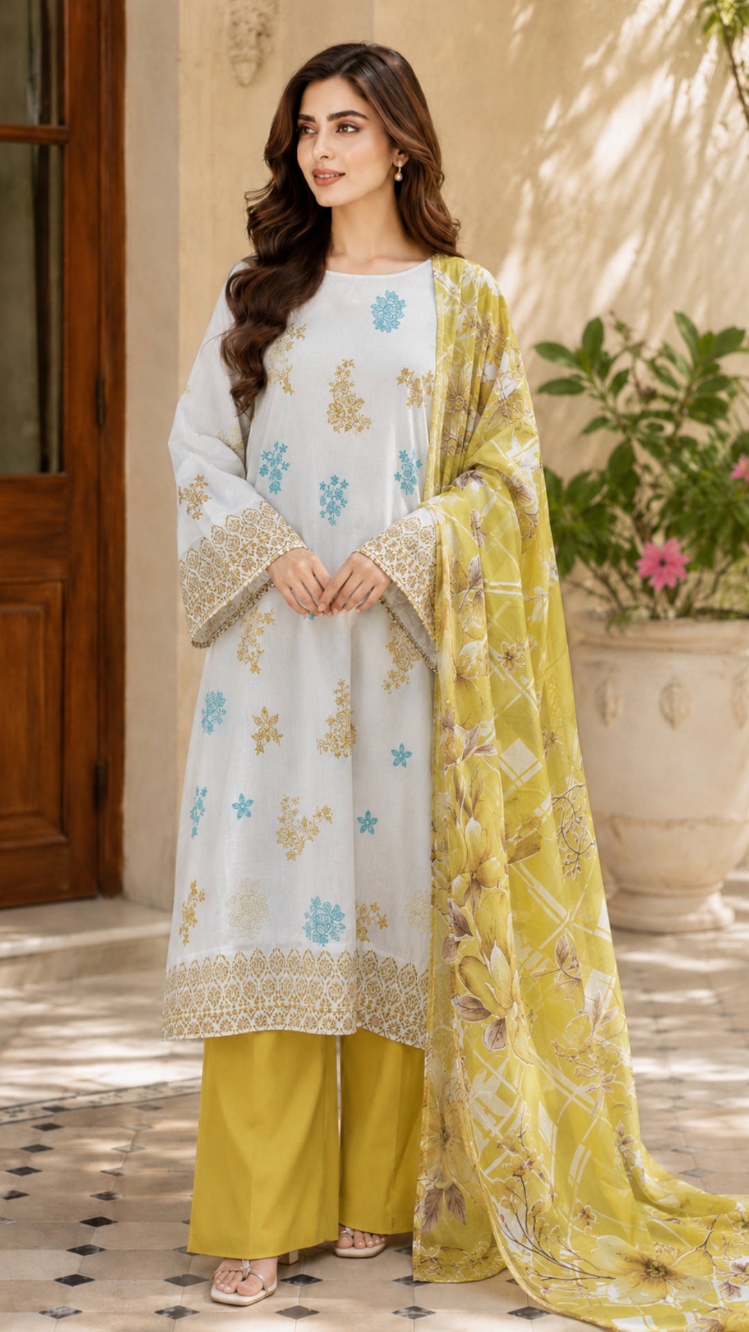 Jahan Ara Timeless Printed Lawn 3-Piece