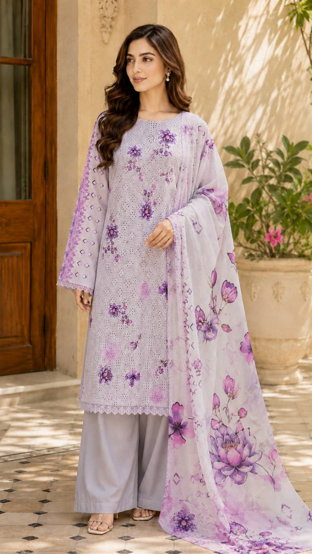 Jahan Ara Luxury Chikankari Lawn Dress