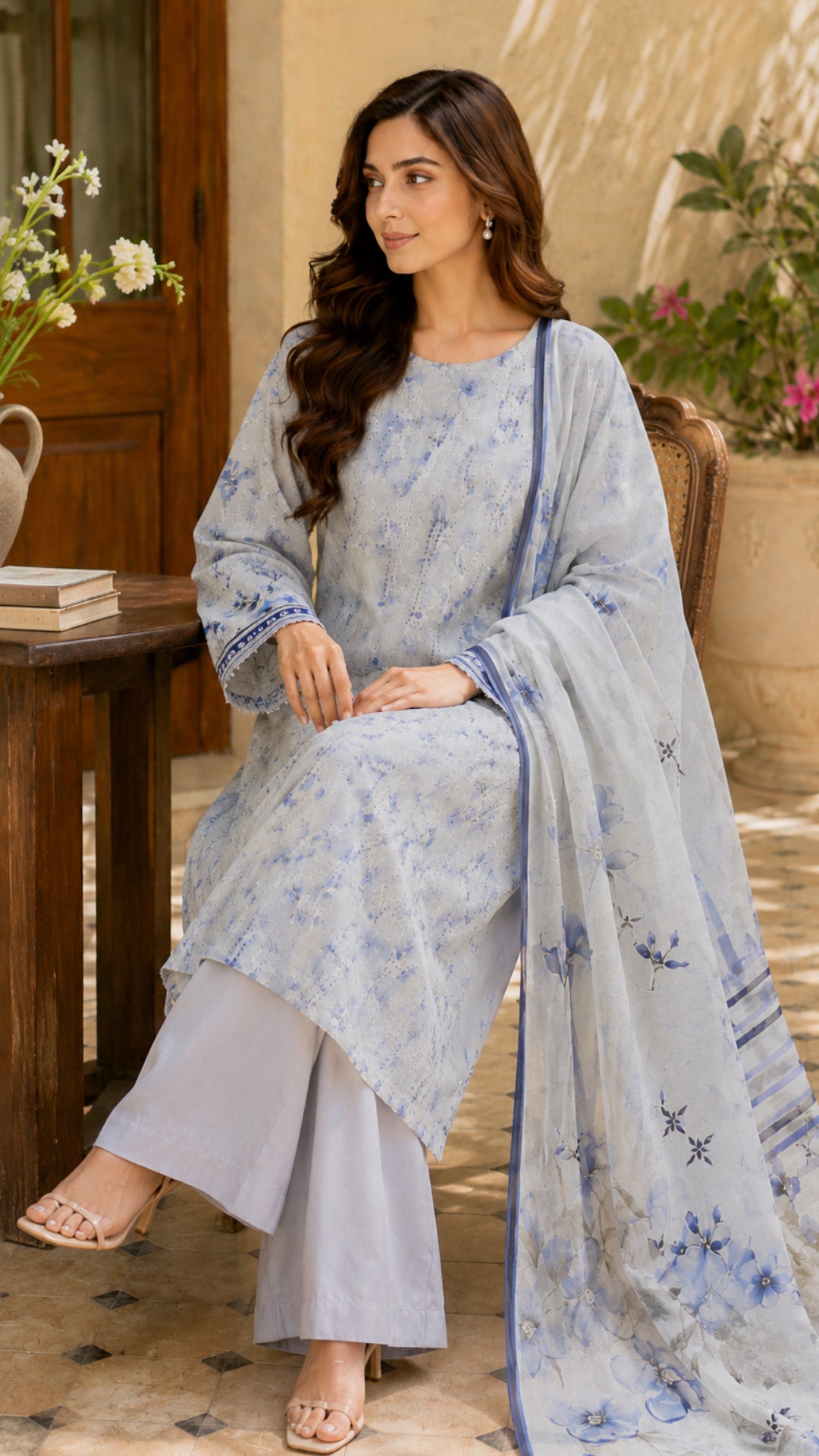 Jahan Ara Luxury Chikankari Lawn Dress
