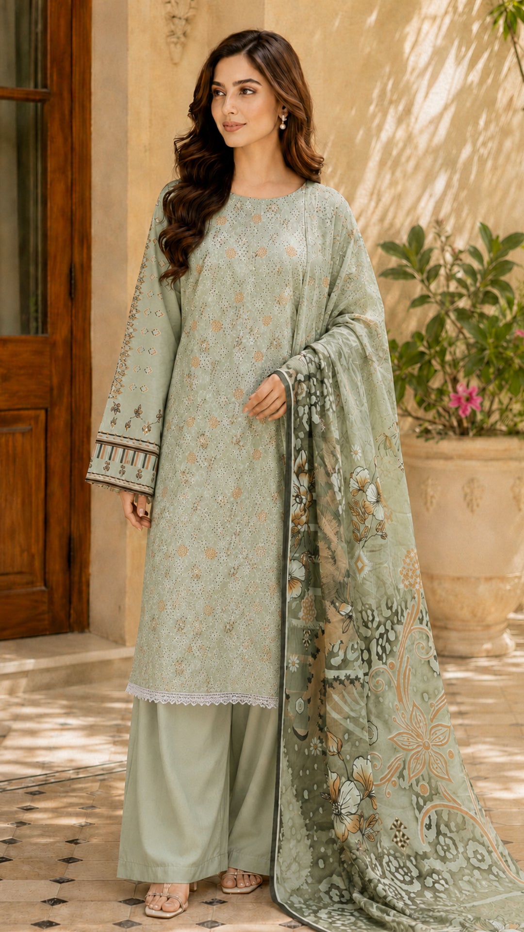 Jahan Ara Premium Chikankari Lawn Suit