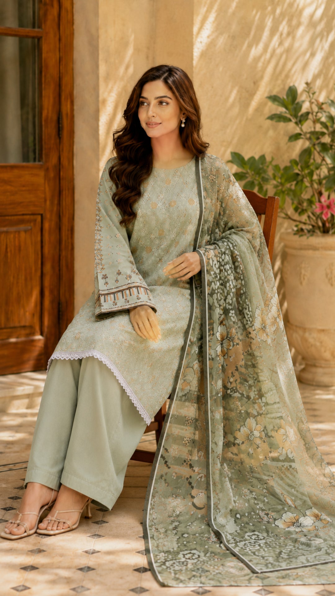 Jahan Ara Premium Chikankari Lawn Suit