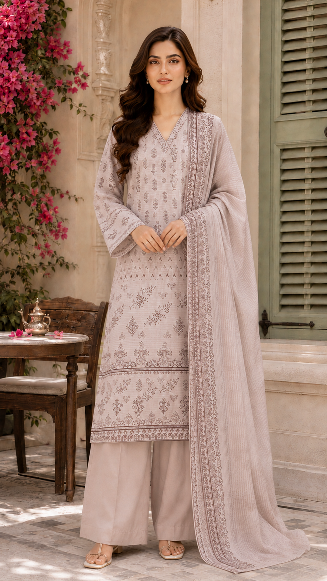Jahan Ara Noor Printed Lawn 3-Piece
