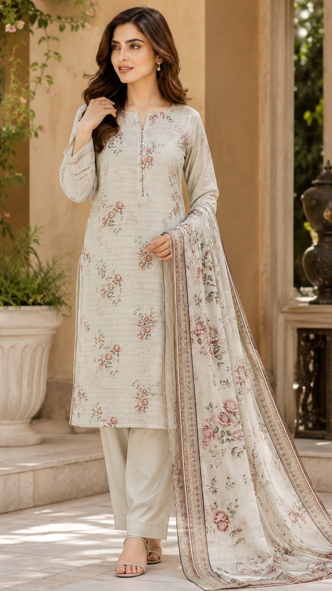 Jahan Ara Premium Lawn 3-Piece Suit