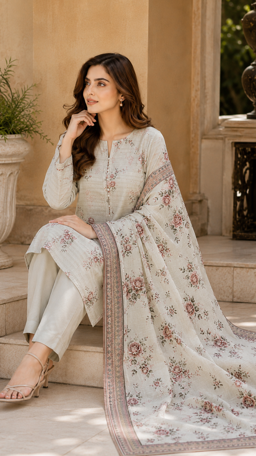 Jahan Ara Premium Lawn 3-Piece Suit
